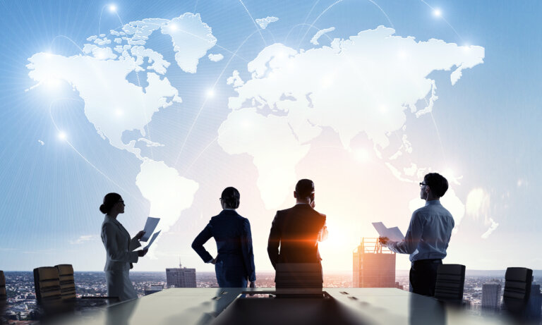 This image is about international business transactions.