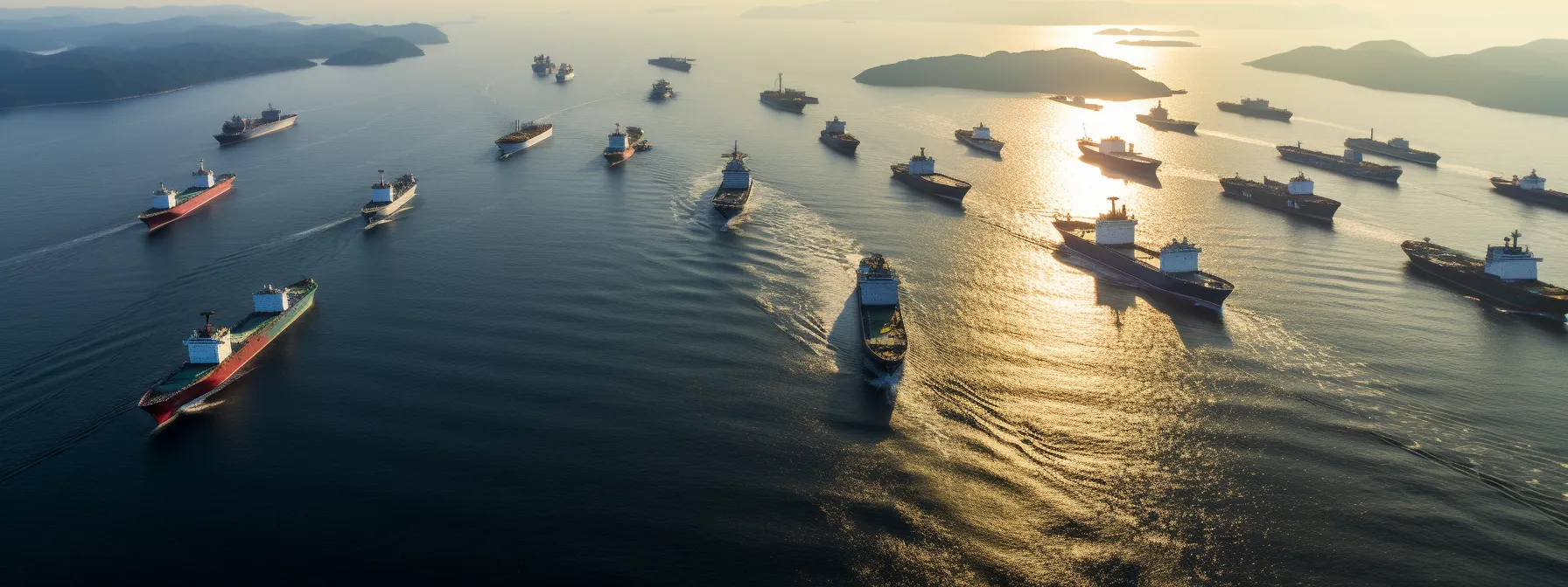 a group of oil tankers sailing across a vast ocean, symbolizing the intricate interdependence and complexity of the global petroleum trade.