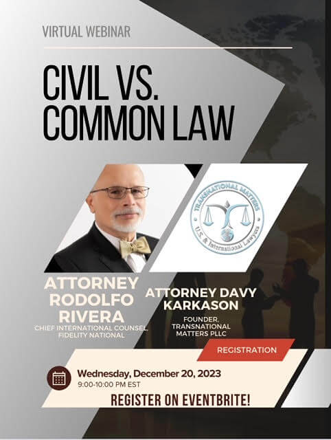 civil vs. common law webinar flyer