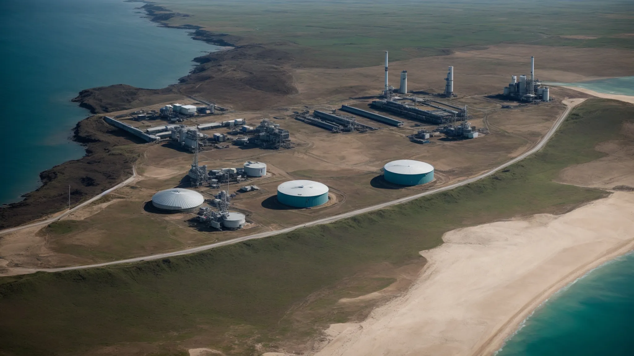 a coastal landscape marred by industrial development illustrates the clash between environmental protection and international investment arbitration.