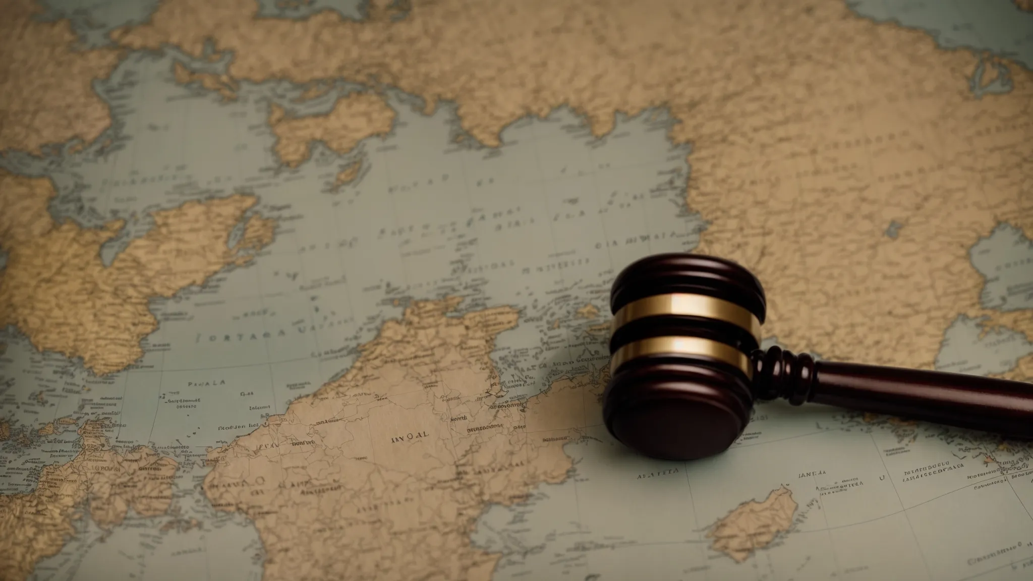 a gavel and a world map signify the global nature of legal disputes in international investment arbitration.