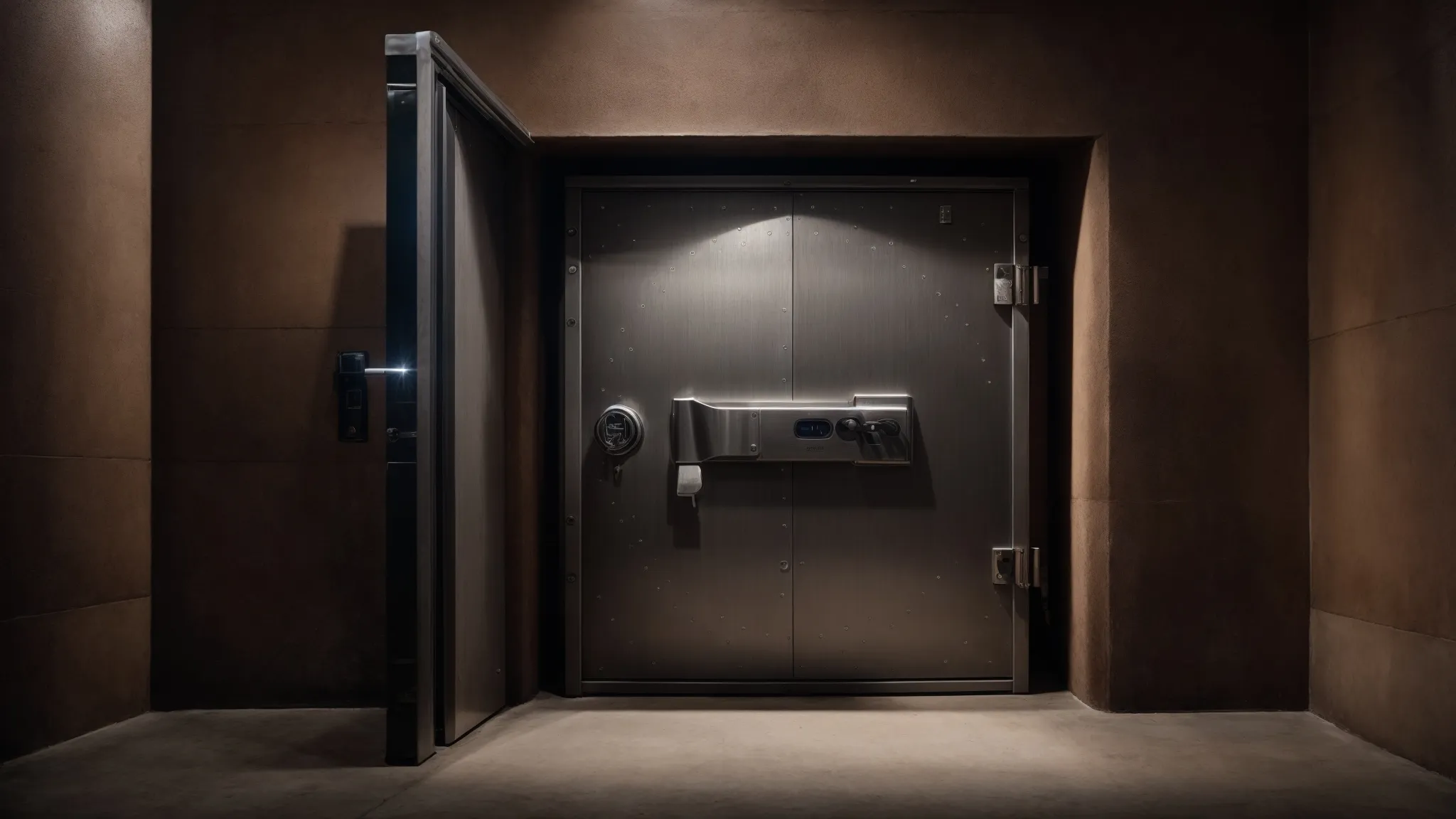 a secure vault door stands closed within a fortified room, symbolizing the protection of sensitive beneficial ownership information.