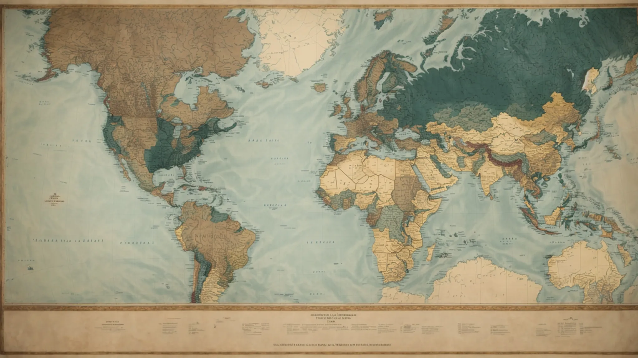 two government officials from different countries shaking hands over a map showing oil reserves.