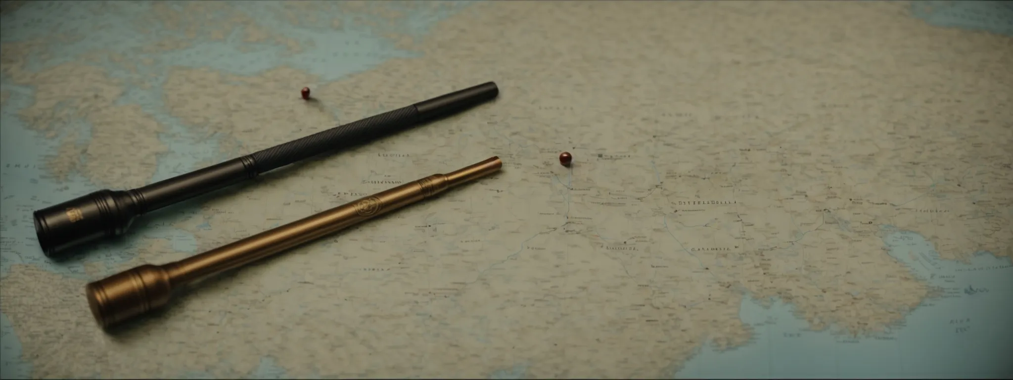 two gavels rest on a map, highlighting different countries.