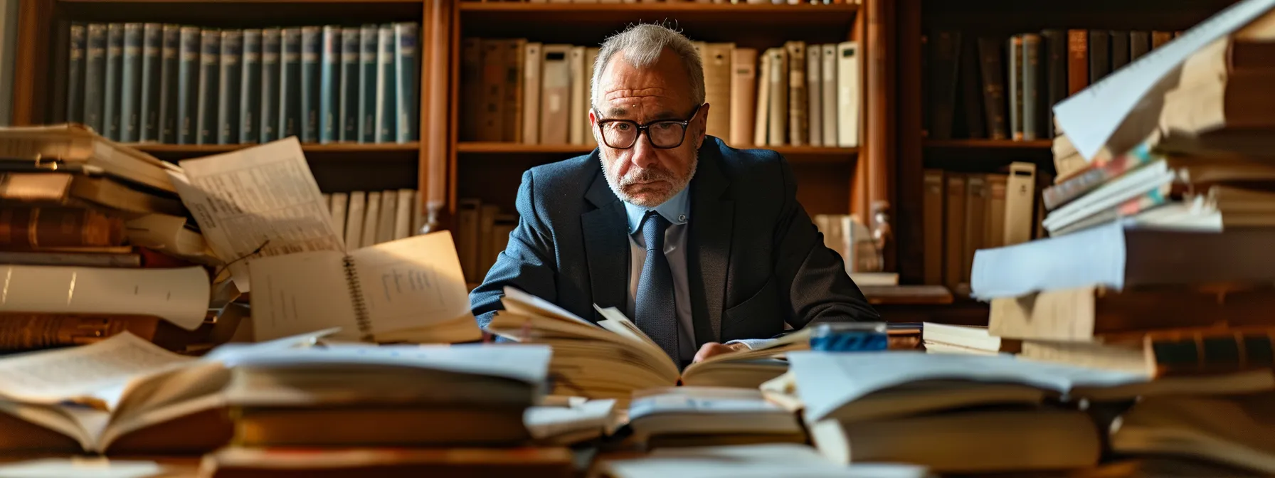 a focused arbitrator engaged in intense oral testimony during a hearing, surrounded by stacks of documents and evidence, highlighting the importance of transparency and fairness in arbitration proceedings. a focused arbitrator engaged in intense oral testimony during a hearing, surrounded by stacks of documents and evidence, highlighting the importance of transparency and fairness in arbitration proceedings.