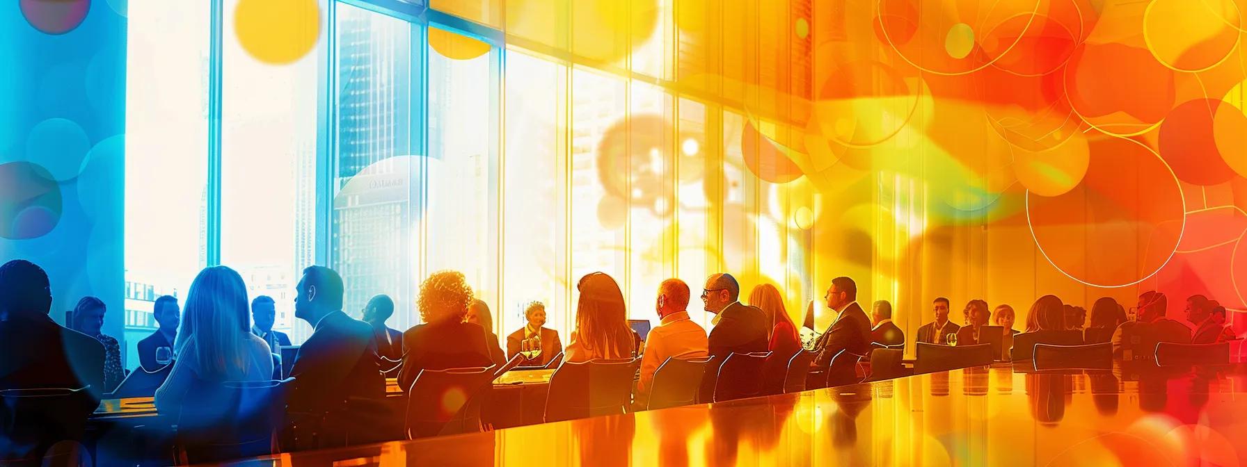 a diverse group of professionals engaged in a mediation session within a modern, well-lit conference room, showcasing the efficiency and fairness of alternative dispute resolution methods. a diverse group of professionals engaged in a mediation session within a modern, well-lit conference room, showcasing the efficiency and fairness of alternative dispute resolution methods.