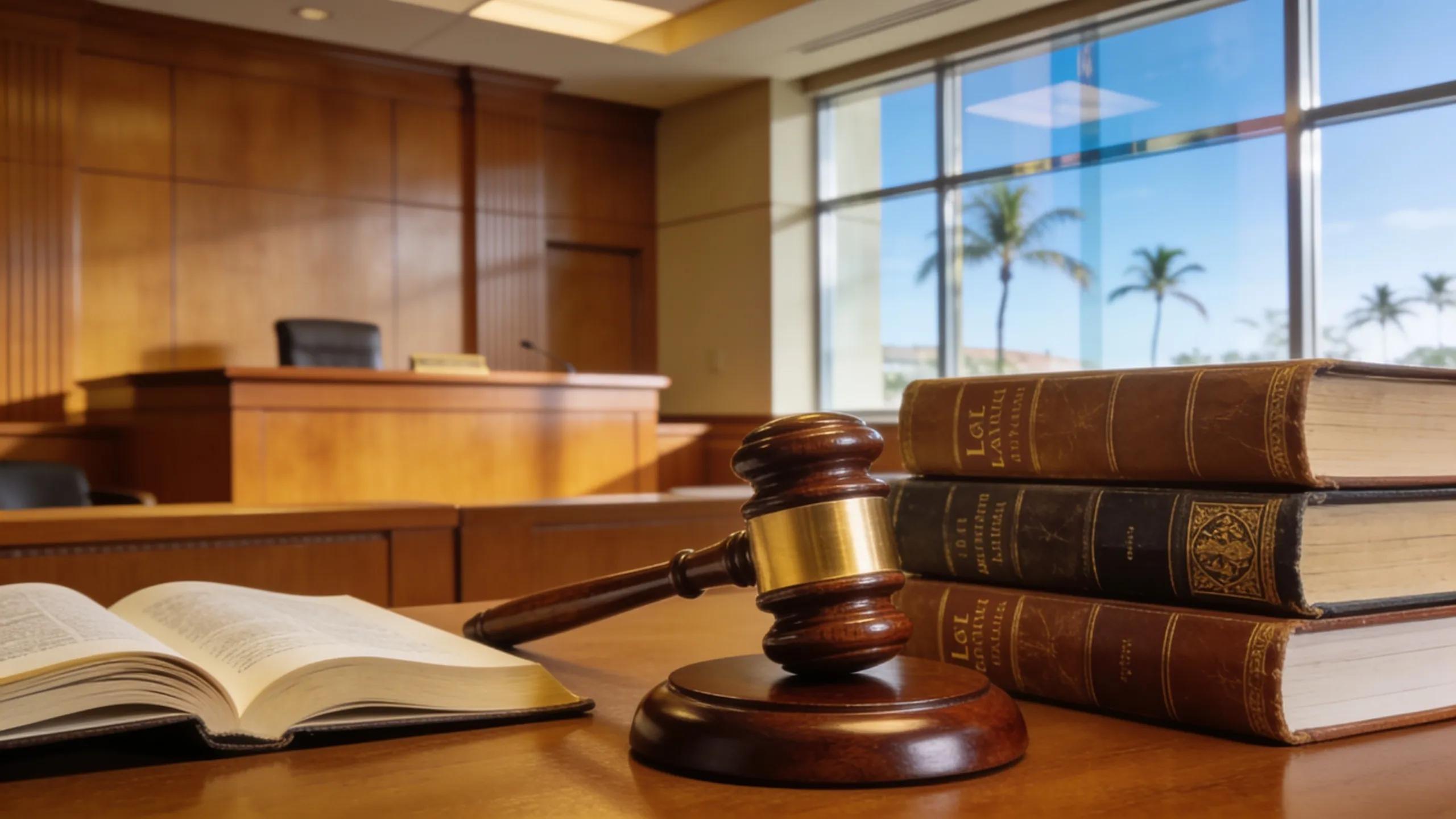 Arbitration hearing room in Florida, emphasizing the structured legal environment for dispute resolution