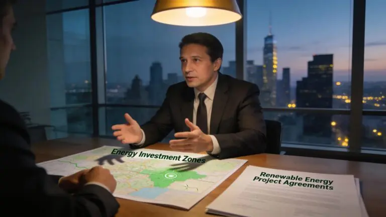Energy investment lawyer discussing legal remedies for nationalization